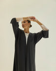 Tulle Crepe Abaya