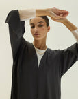 Tulle Crepe Abaya